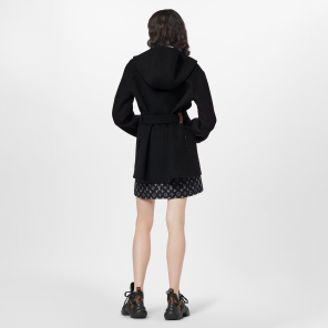 Louis Vuitton Belted Short Wrap Pea Coat